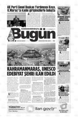 KAHRAMANMARAŞ'TA BUGÜN