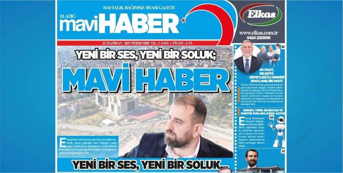 Mavi Haber Yayın Hayatına Başladı