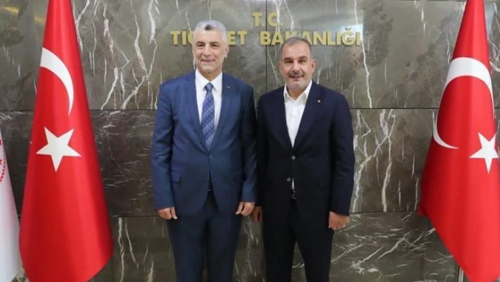 Başkan Alan, Ticaret Bakanı Bolat’ı ziyaret etti 