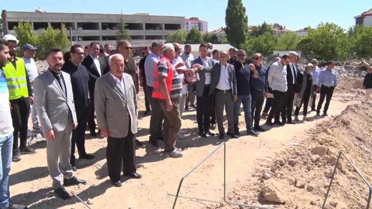 Aziz Gül Ortaokulu’nun temel atma töreni gerçekleştirildi