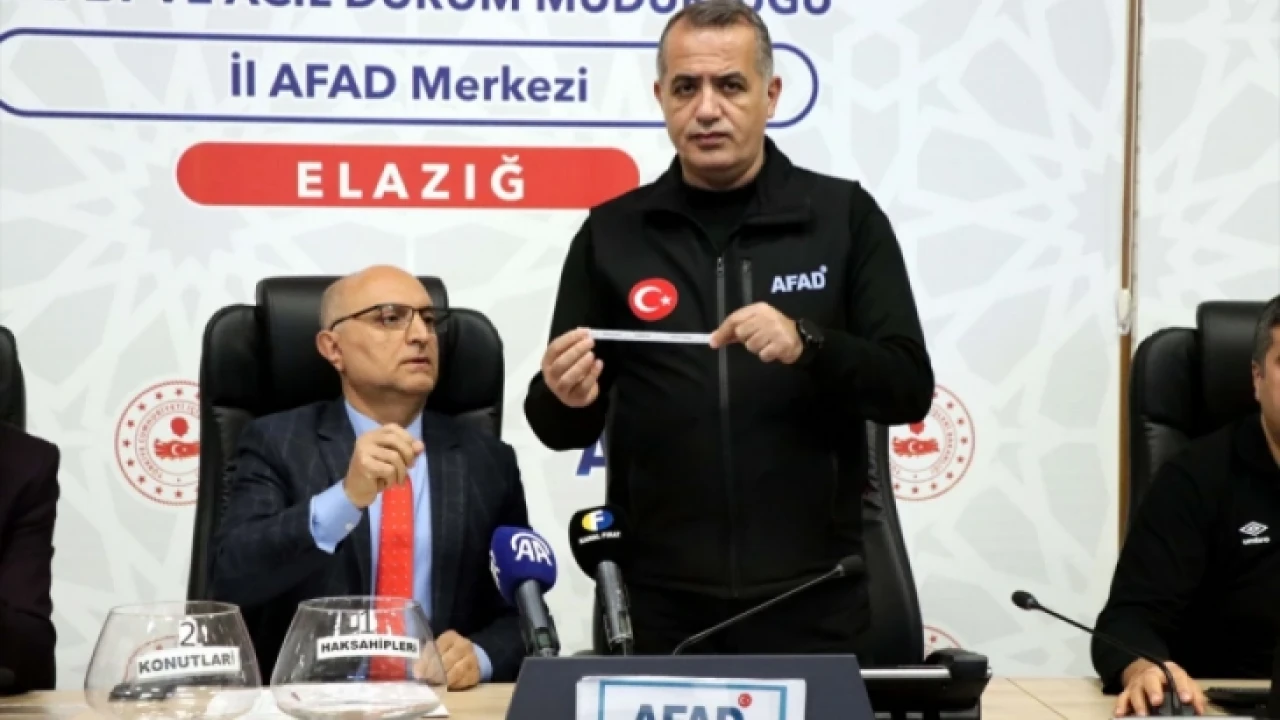 Elazığ’da 118 konut ve 17 iş yerinin kurası çekildi