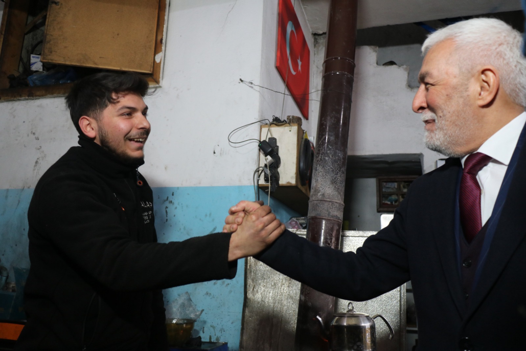 MHP Adayı Aygen Esnaf Odalarını Ziyarette Bulundu