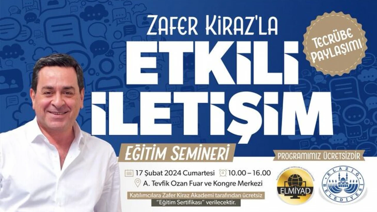 Ünlü sunucu Zafer Kiraz’dan Eğitim Semineri