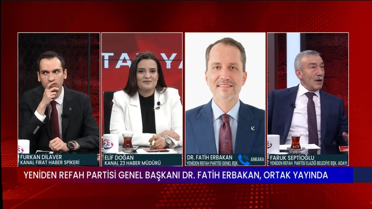 Erbakan Canlı Yayında Elazığlılara Seslendi