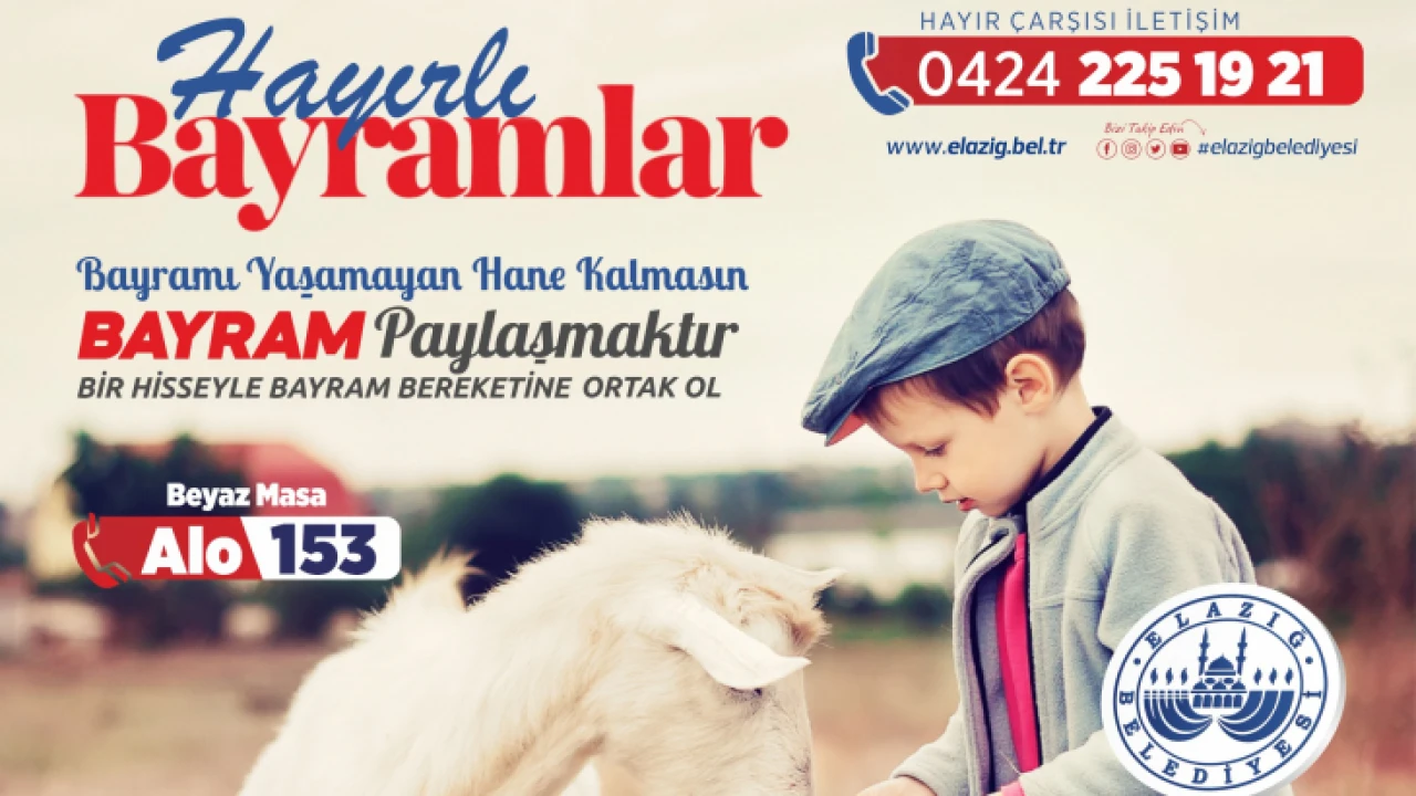 Elazığ Belediyesi’nden kurban bağışı çağrısı 