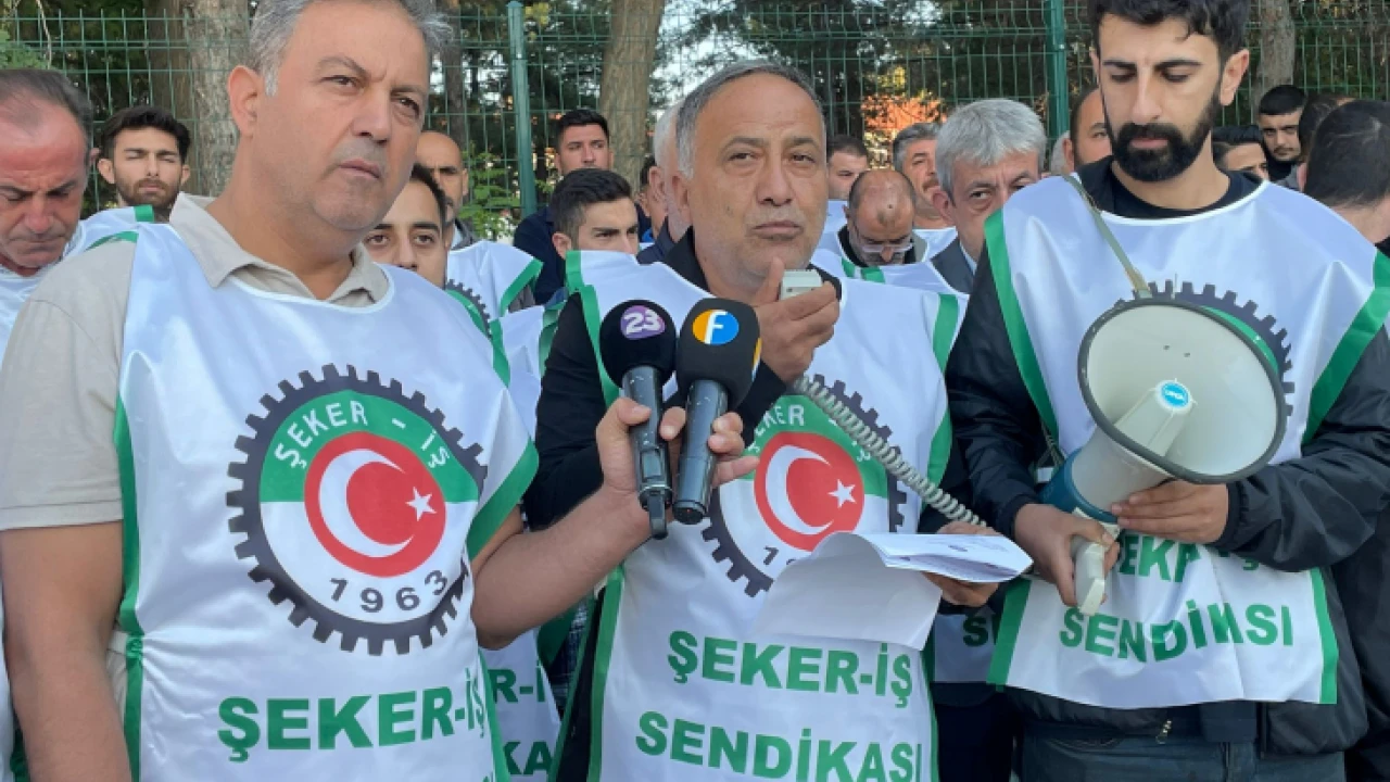Şeker-İş Sendikası’ndan İş Bırakma Eylemi 