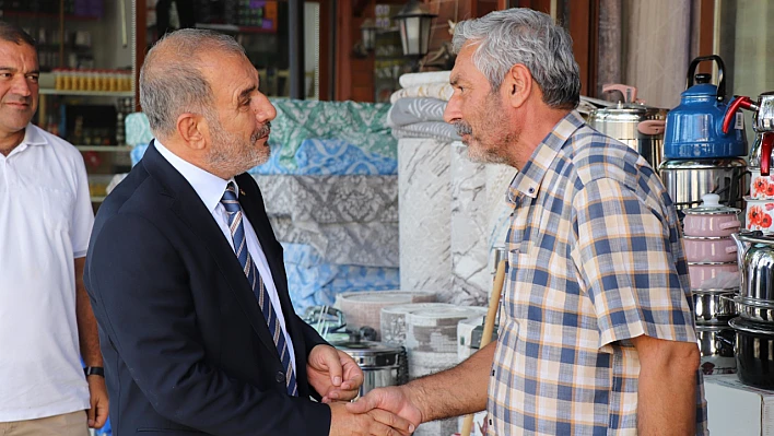 Başkan Alan, çarşı esnafını ziyaret etti