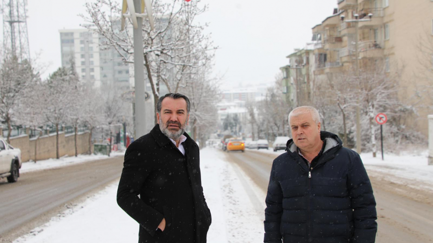 Başkan Şerifoğulları Kar Yağışı Sonrası Çalışmaları Yerinde İnceledi