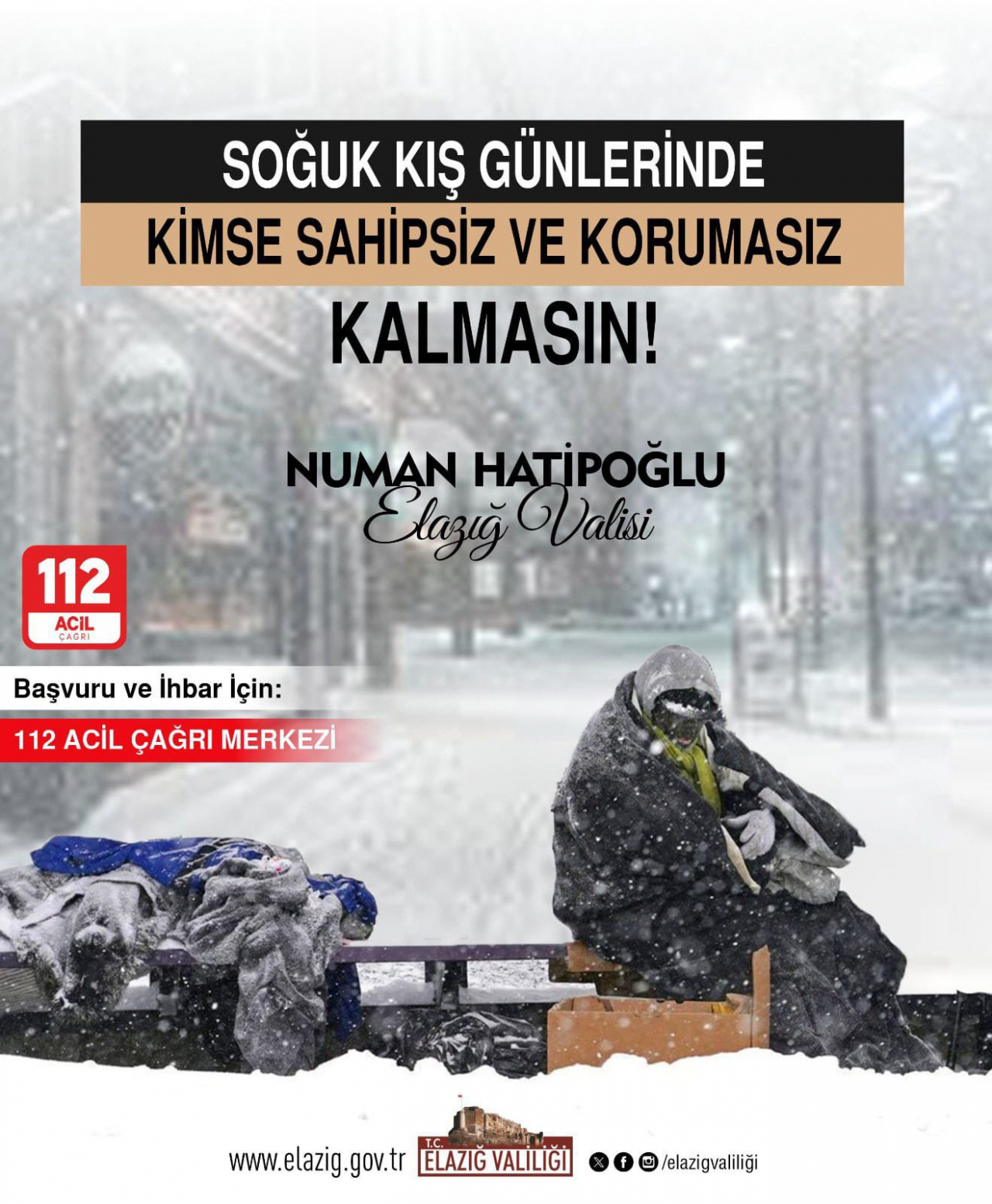 Vali Hatipoğlu'ndan çağrı: Kimse sahipsiz kalmasın