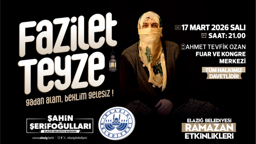 ‘Fazilet Teyze’ Adlı Oyun Sahnelenecek