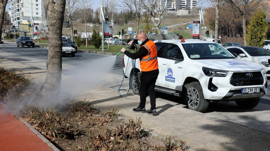 Elazığ Belediyesi’nden İlaçlama Çalışması