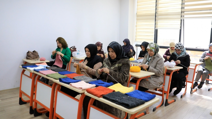 Engelsiz Yaşam Merkezi’nde Örgü Kursu