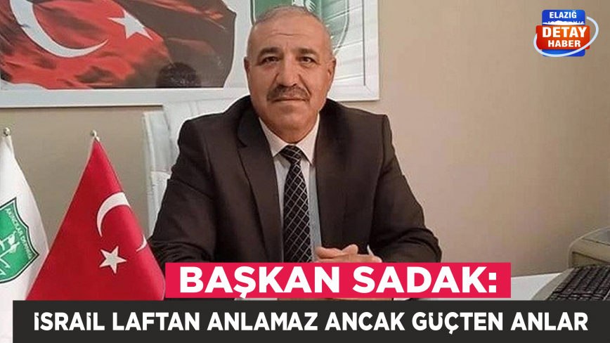 Başkan Sadak: İsrai̇l Laftan Anlamaz Ancak Güçten Anlar