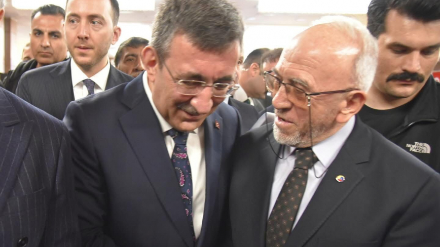 Başkan Dumandağ Cumhurbaşkanı Yardımcısı Yılmaz ile Elazığ’ı Konuştu