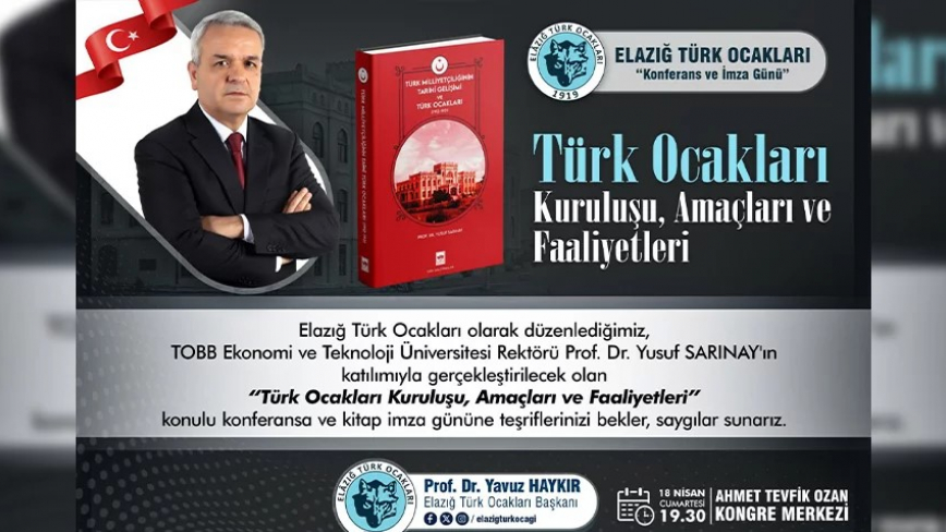 Türk Ocaklarının Tarihi Elazığ’da Anlatılacak
