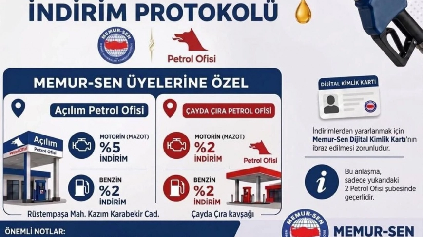 Memur-sen Elazığ’dan Akaryakıtta İndirim Anlaşması