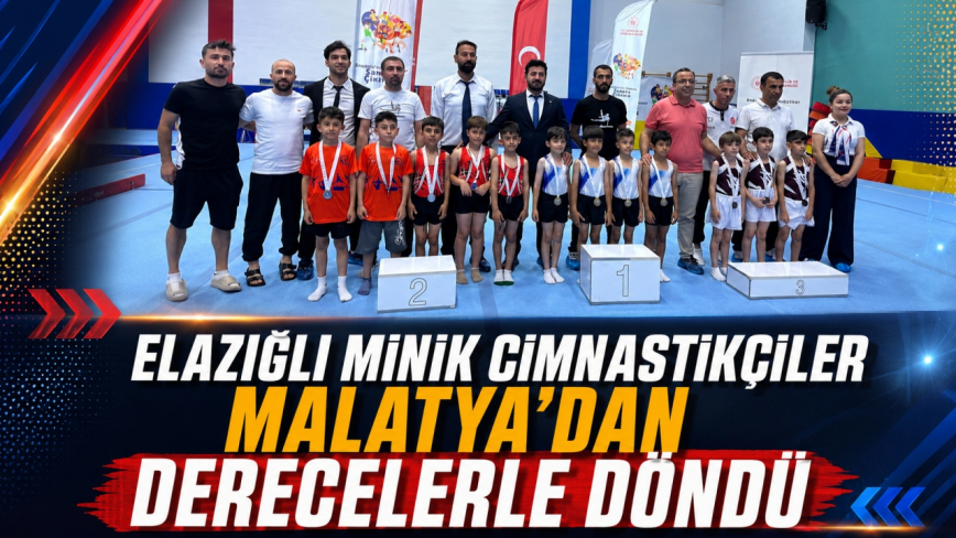 Elazığlı Minik Cimnastikçiler Malatya’dan Derecelerle Döndü