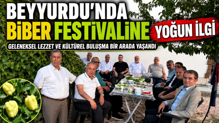Beyyurdu’nda Bi̇ber Festi̇vali̇ne Yoğun İlgi̇