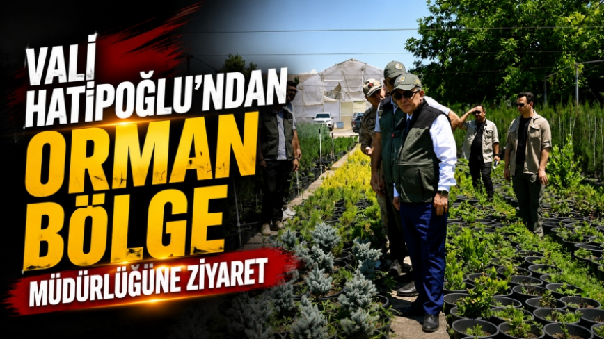 Vali Hatipoğlu’ndan Orman Bölge Müdürlüğüne Ziyaret