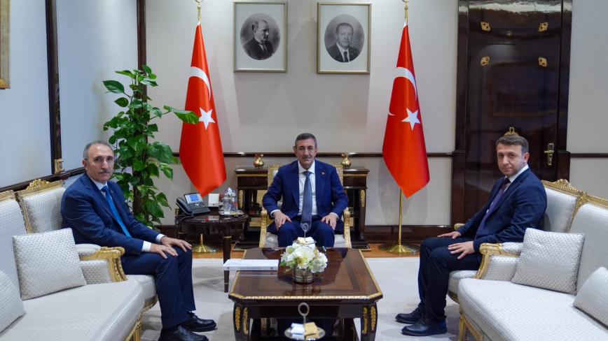 Rektör Prof. Dr. Göktaş’tan Cumhurbaşkanı Yardımcısı Cevdet Yılmaz’a Ziyaret