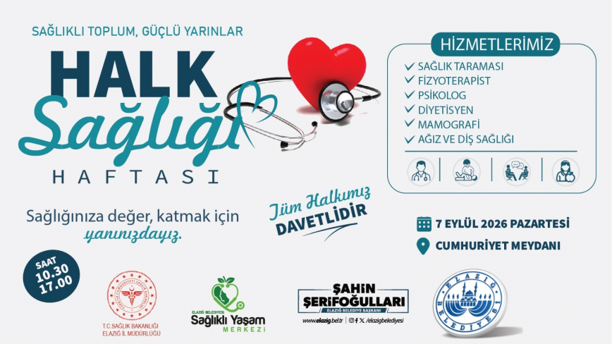 Elazığ Belediyesi’nden Halk Sağlığı Haftası Etkinliği