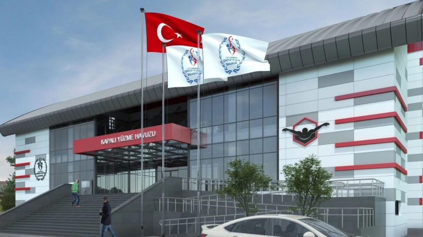 Elazığ’da Yarı Olimpik Yüzme Havuzu Projesi Hızla İlerliyor