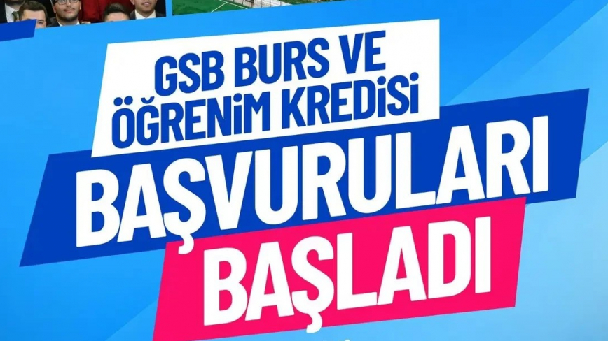 GSB Burs ve Öğrenim Kredisi Başvuruları e-Devlet Üzerinden Başladı
