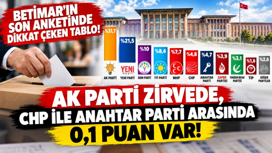 BETİMAR Araştırması’ndan Seçmen Tercihleri Üzerine Çarpıcı Sonuçlar